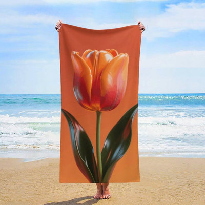 Serviette de plage en microfibre à séchage rapide, 30 x 60 po