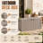 Emperic Design 90 Gallon Resin Outdoor Deck Box with Wheels, Waterproof Patio Storage Container for Cushions, Garden Tools, Pool Toys & Camping Gear