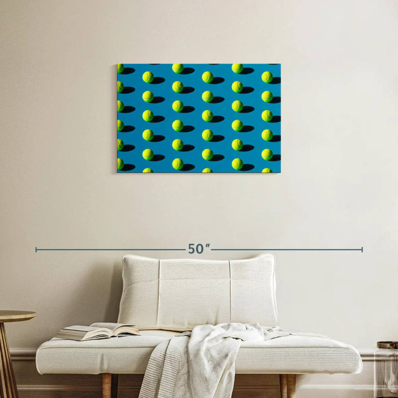 Sireci Green Tennis Ball Pattern, 20" H x 30" W