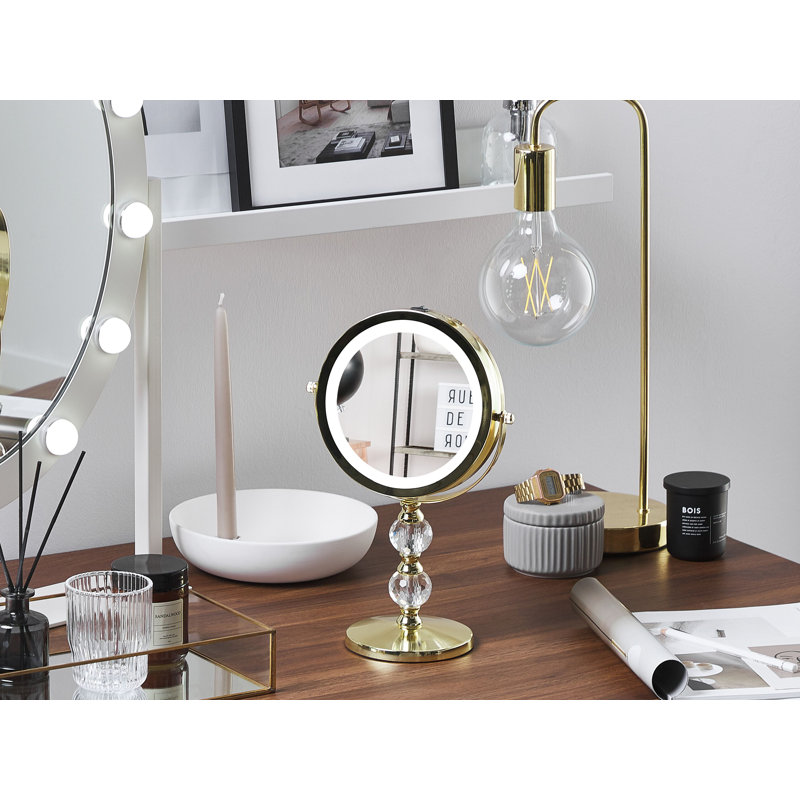 Sousa Metal Flat Floor Mirror, Gold