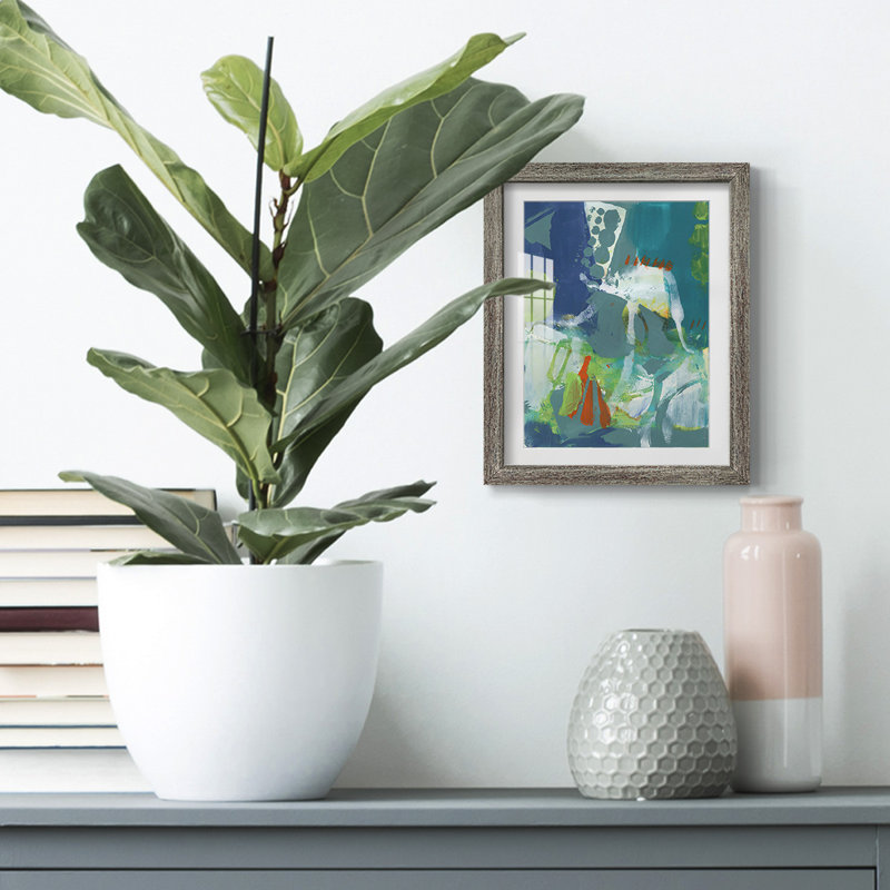 Tropical Graphics IV -Framed Print, Distressed, 28.5" H x 20.5" W