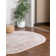 Tapis oriental rose poudré Leea