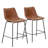 Bellino Upholstered Counter Stool with Metal Frame-210964606