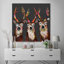 Designer cerf sur charbon - impression sur toile tendue-18787605-22037468
