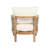 Harrill Outdoor Acacia Wood Club Chair With Cushions-664442241