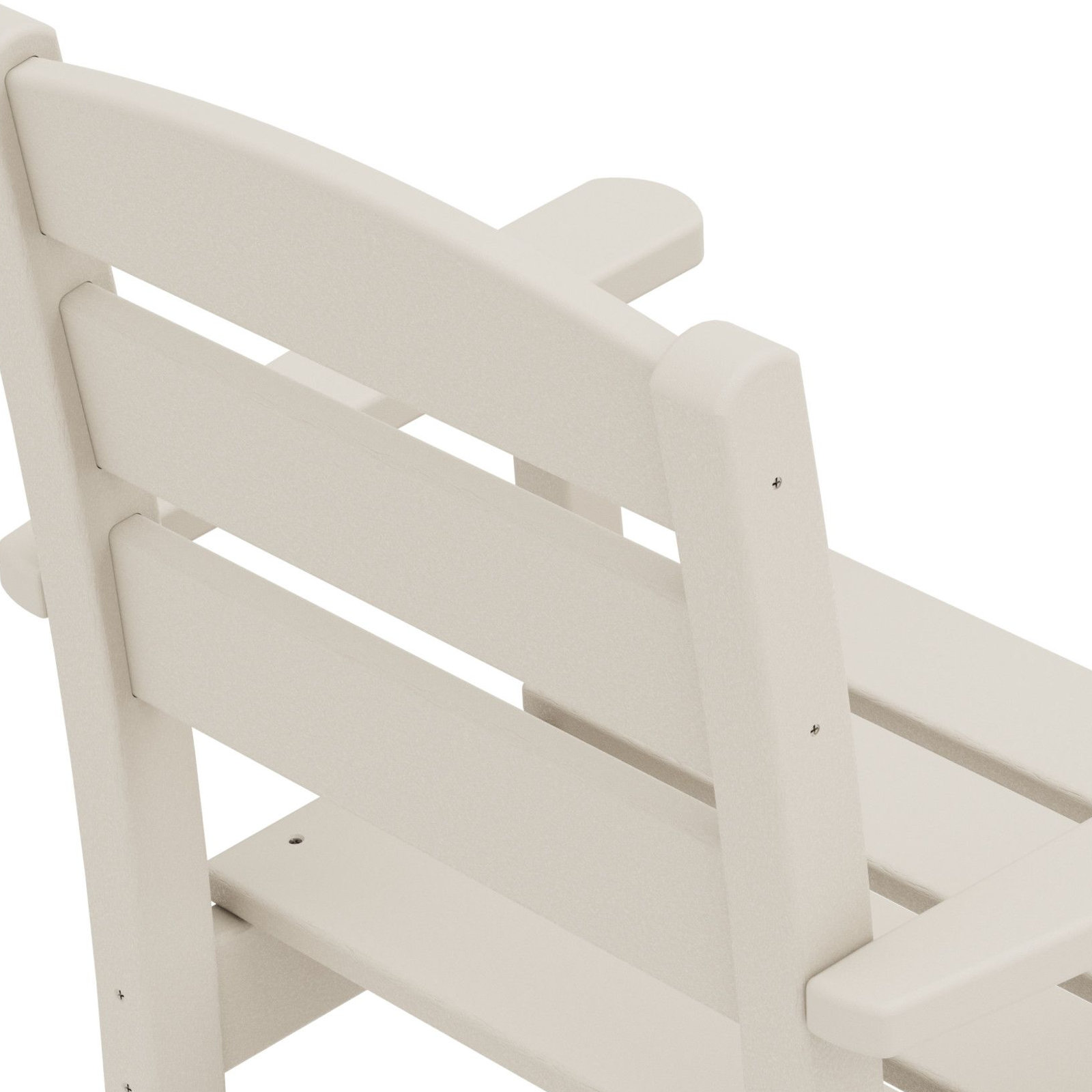 POLYWOOD® Lakeside Arm Patio Bar Stool, Sand