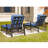 Ouellette Outdoor Rust-Resistant Metal Chaise Lounge Set with Table , Cushion Included-280044869