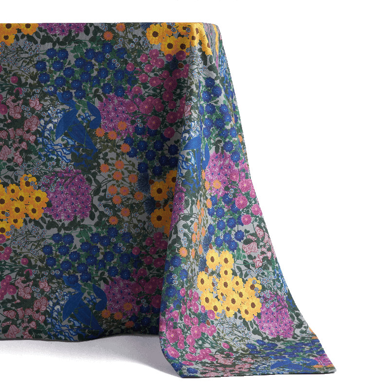 Tablecloth Pré Fleuri, 98.5" x 98.5" Square