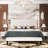 Full Size Modern Faux Leather Upholstered Platform Bed Frame, with Button Tufted Headboard, No Box Spring Needed-1173782137-1173782143