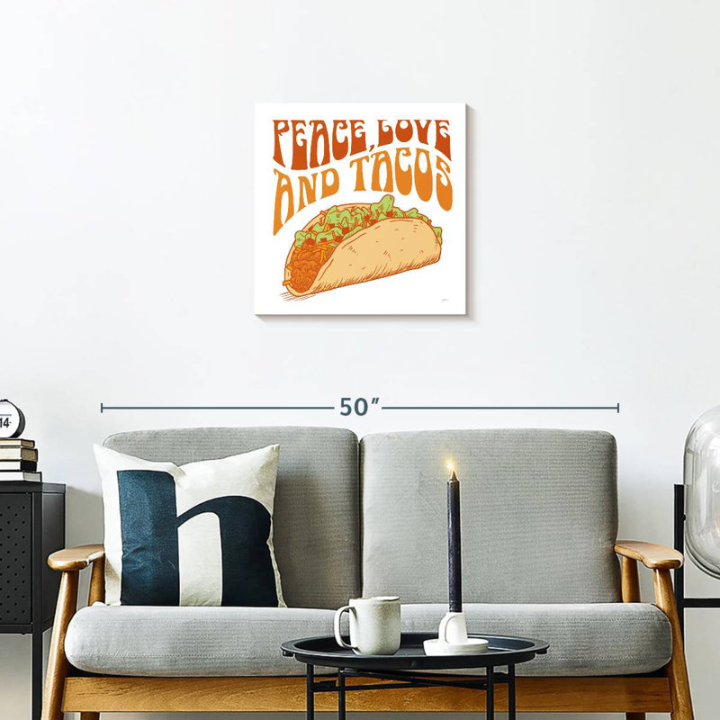 Peace Peace And Tacos, H 20 po x l 20 po