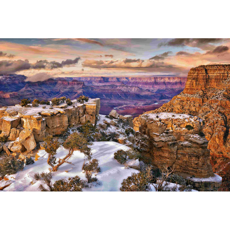 Snowy Grand Canyon V, H 24 po x l 36 po