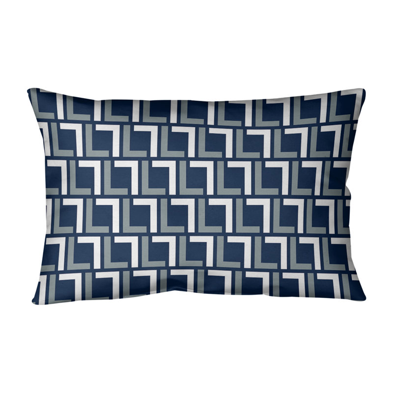 Housse de coussin rectangulaire Dallas Football Luxury, Bleu / argenté / blanc, Simili daim