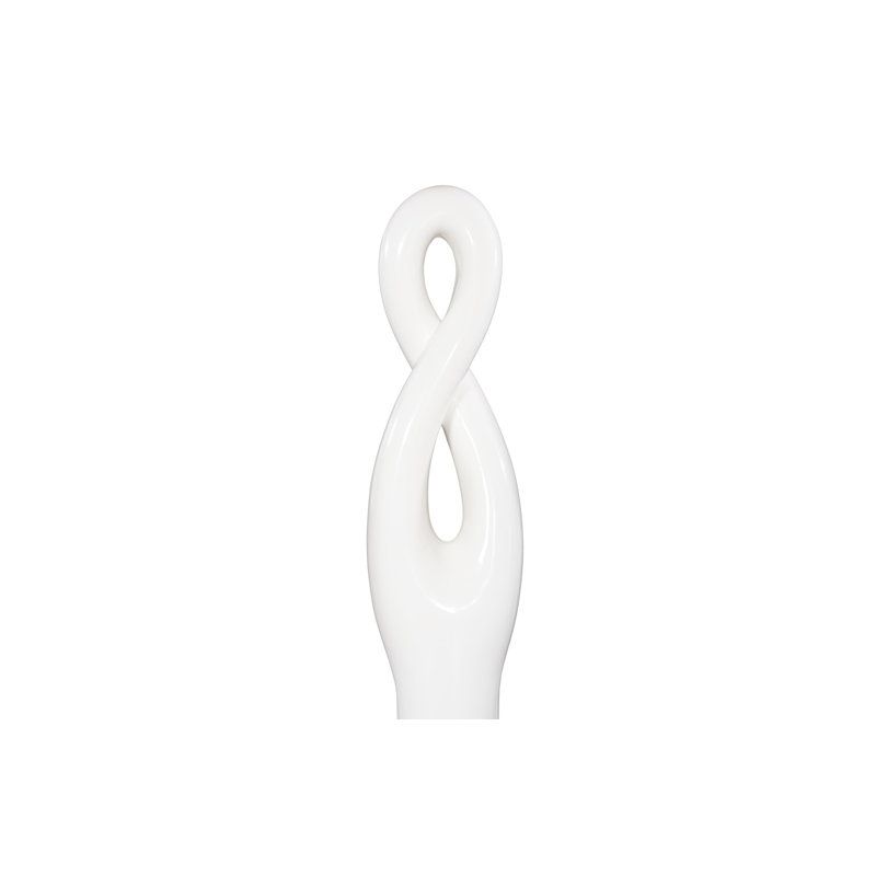Gel Coat Twisted Sculpture, White