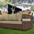 14 Piece Outdoor Sectional Cushions,Water-Resistant Patio Funiture Sectional Cushion Fits 6-seat Rattan Conversation Set Sofa Seat / Back Cushion (Including 4" High Density Foam )-1059195580-1037590019