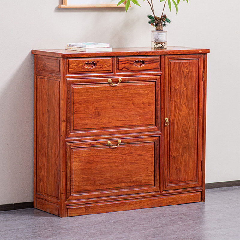 Solid wood practical storage shoe cabinet