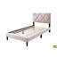 Lit avec tête de lit ajustable 1 pièce, meubles de chambre en velours pour chambre d'enfant-136156135-136156154