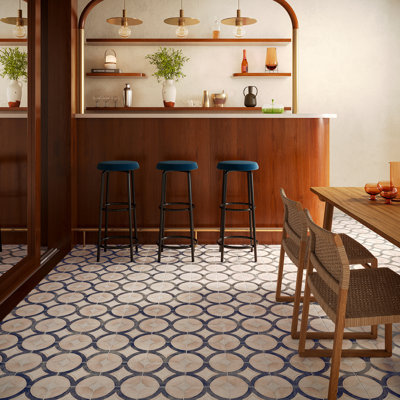 Angela Harris Capri 7.87 In. X 7.87 In. Matte Porcelain Floor And Wall Tile (10.76 Sq. Ft. / Case)