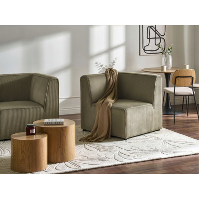 Bertwin 1 Seater Corduroy Sectional