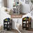 3-Tier Corner Cabinet Storage with USB Ports and Outlets,Corner Cube Storage Organizer for Small Spaces,Retro-533848618