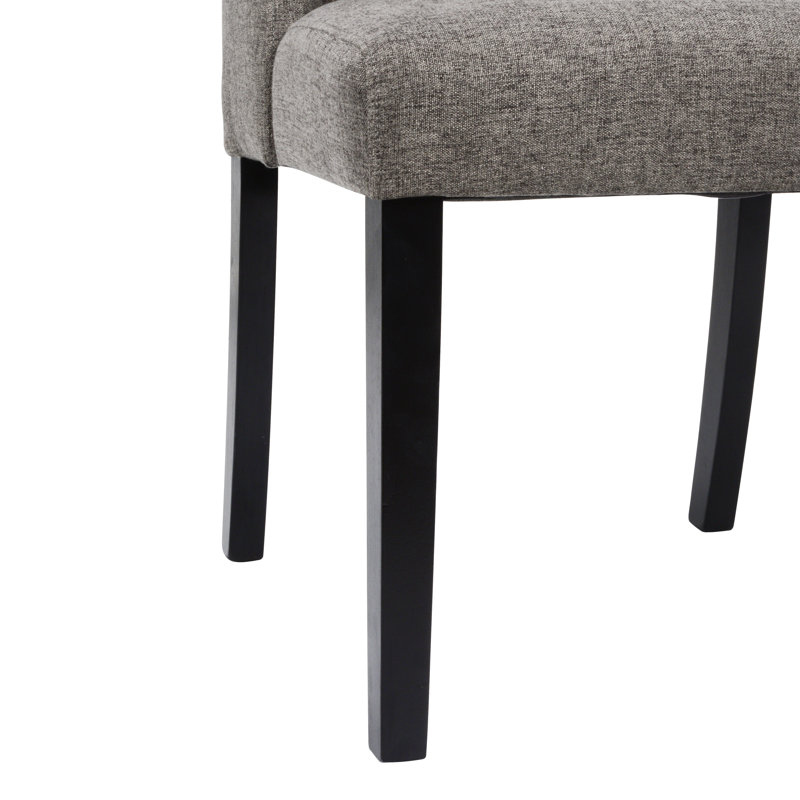 Katylin 20'' H Tufted Upholstered Parsons Chair, Dark Gray