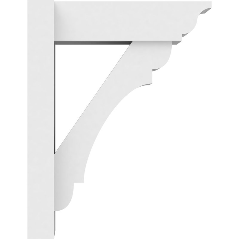 Perspectives en PVC de qualité architecturale avec extrémités traditionnelles, L 7 po, H 18 po x l 14 po
