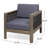 Laila Acacia 2 - Person Patio Conversation Set with Cushions-2023884013
