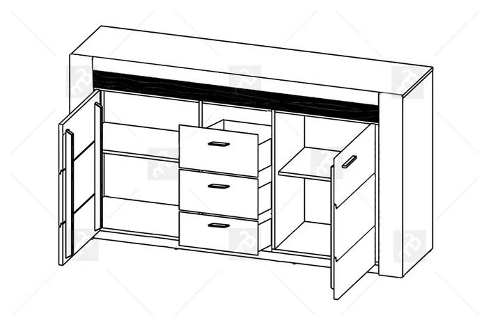 Altmar 181cm Sideboard