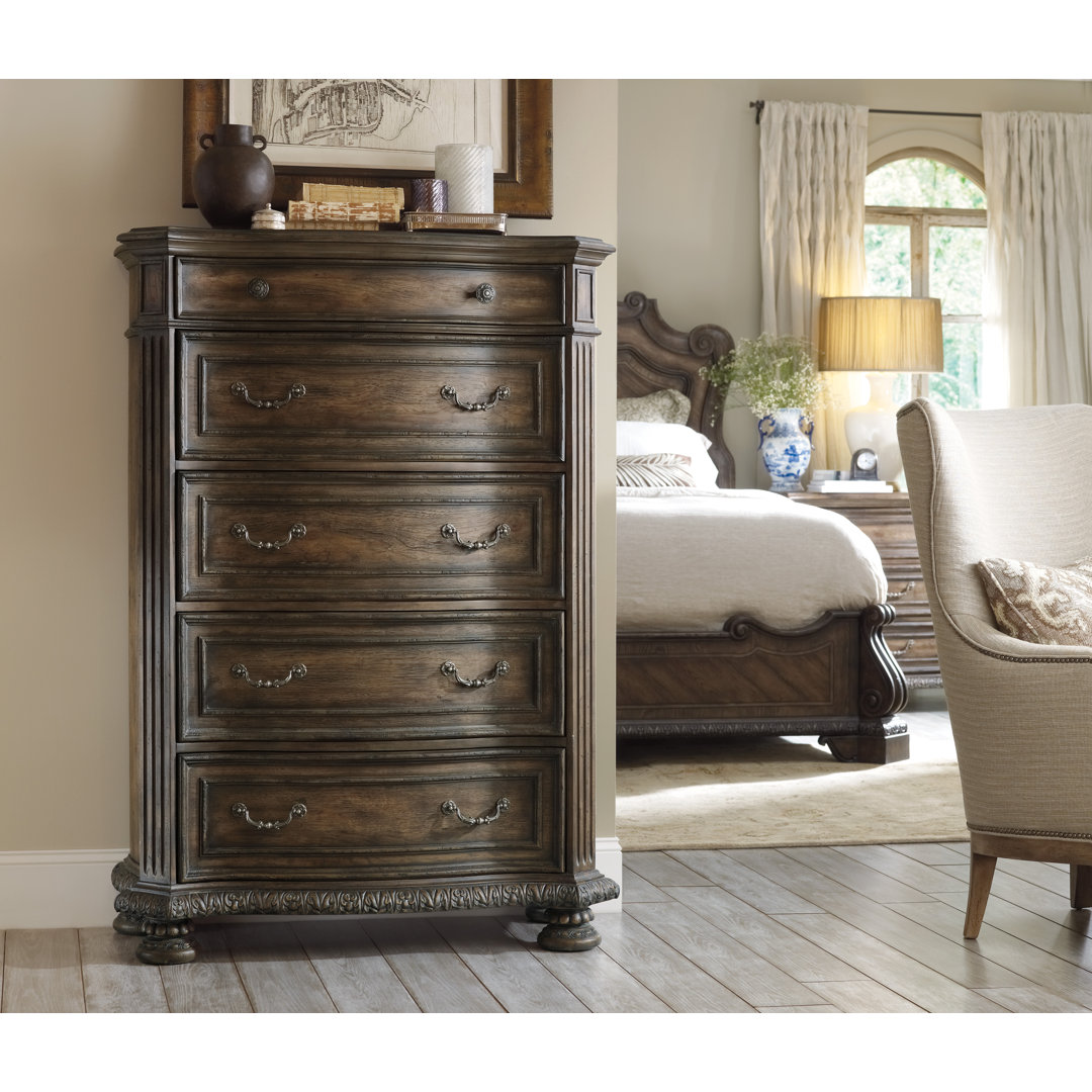 Rhapsody 43'' W 5 - Drawer Dresser Hooker Furniture
