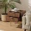 39cm W Metal Bedside Table