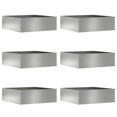 13 cm H Galvanised Steel