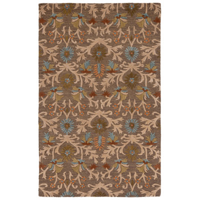 Cannen Hand Tufted Wool Floral Rug