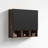 Black & Walnut  Matching Floating Bathroom Side Cabinet, KD Wall Mount Small Space Cabinet-254614408