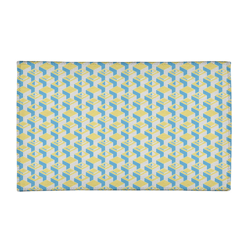 Tapis vert/bleu skyscrapers, Rectangle 3 pi x 5 pi