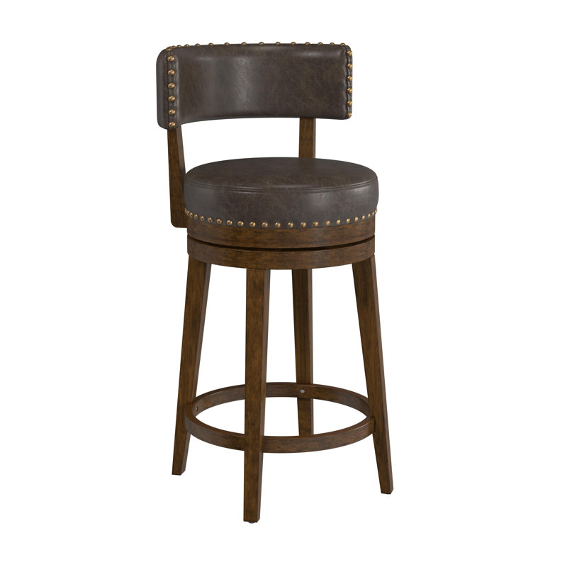 Wendover Swivel Upholstered Counter Stool, Counter Stool (26" Seat Height)