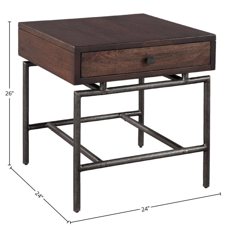 Solid Wood End Table