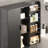 Fluted Kitchen Pantry Cabinet With 2 Large Drawers & 8-Door Spice Rack, Freestanding Storage Organizer-2066804642