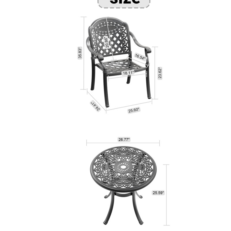 29.67 " W Patio Sectional Set