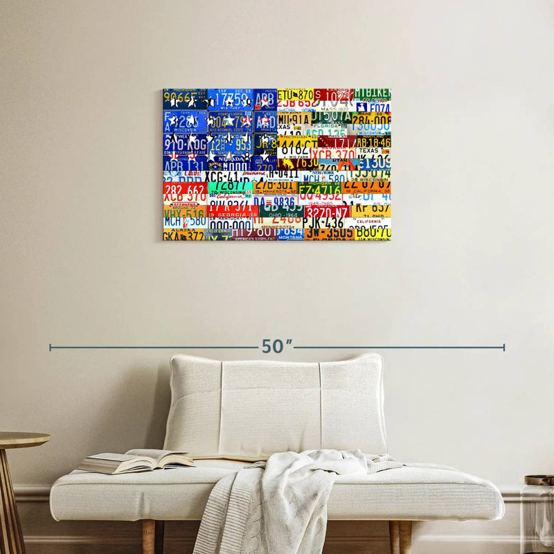 Borges Scrap Flag, 20" H x 30" W