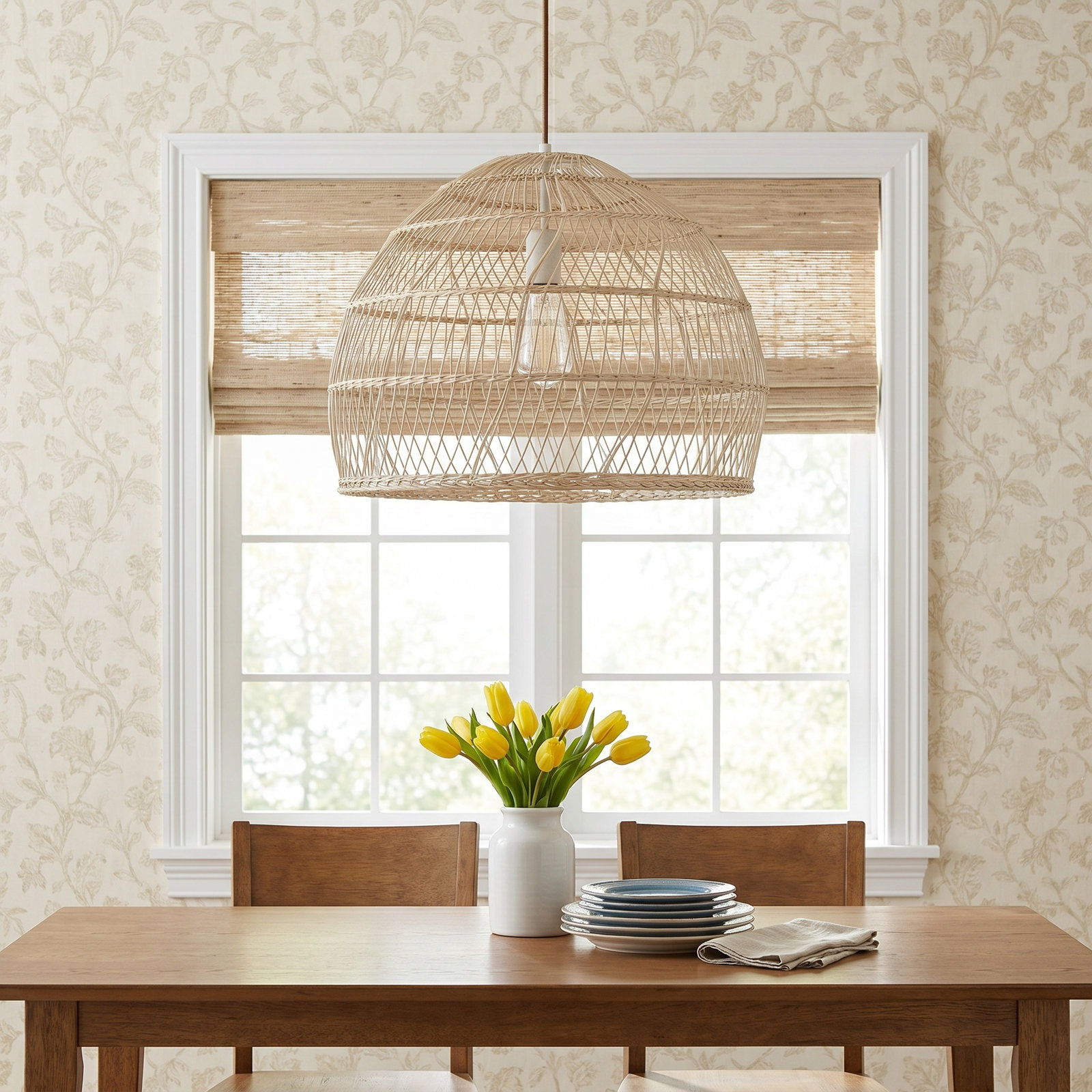 Grenache 1 - Light Single Dome Pendant, Natural