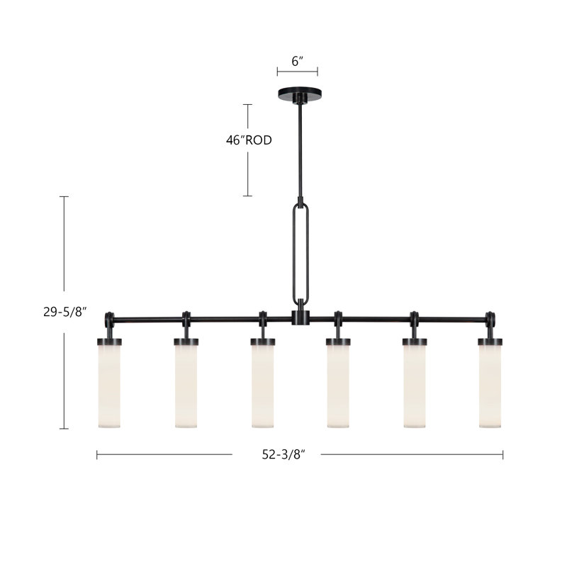 Wynwood 6 - Light Pendant, Vintage Brass