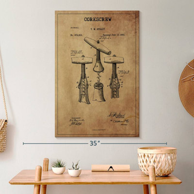 Tire-bouchon breveté sur toile
