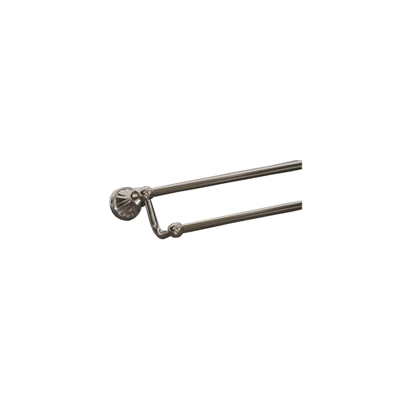 Hudson Bath Double 26 1/4" Wall Mounted  Towel Bar, Polished Nickel