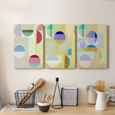 Demi II - 3 Piece Wrapped Canvas Painting Set