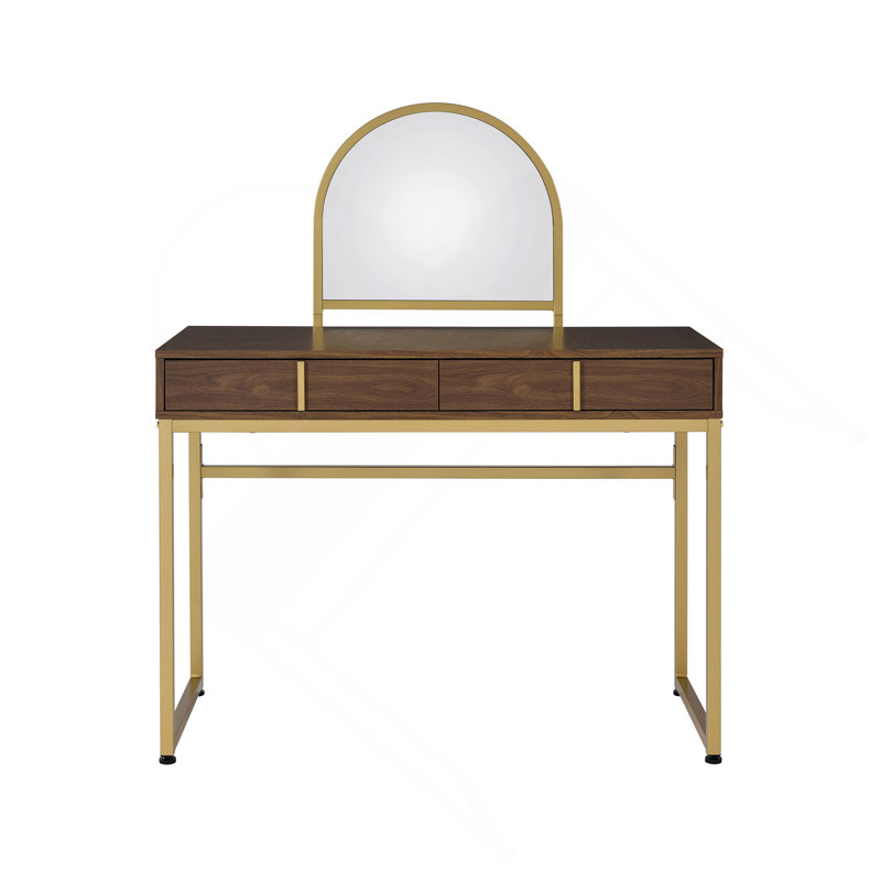 Coleen Vanity Desk W/Mirror & Jewelry Tray