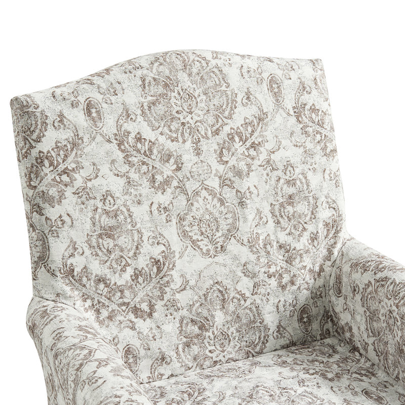 Chaise de salle à manger avec roulettes à capuchon 26 po Gatlinburg, Beige