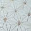 Naturel blanc doré et doré 10,44 po X 12,21 po Carreau de mosaïque en marbre poli hexagonal
