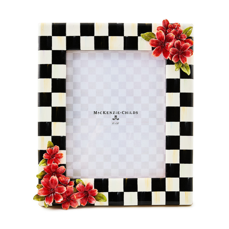 Courtly Check Floral Frame, 8" W x 10" H