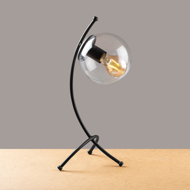 Lampe de table en métal, Noir