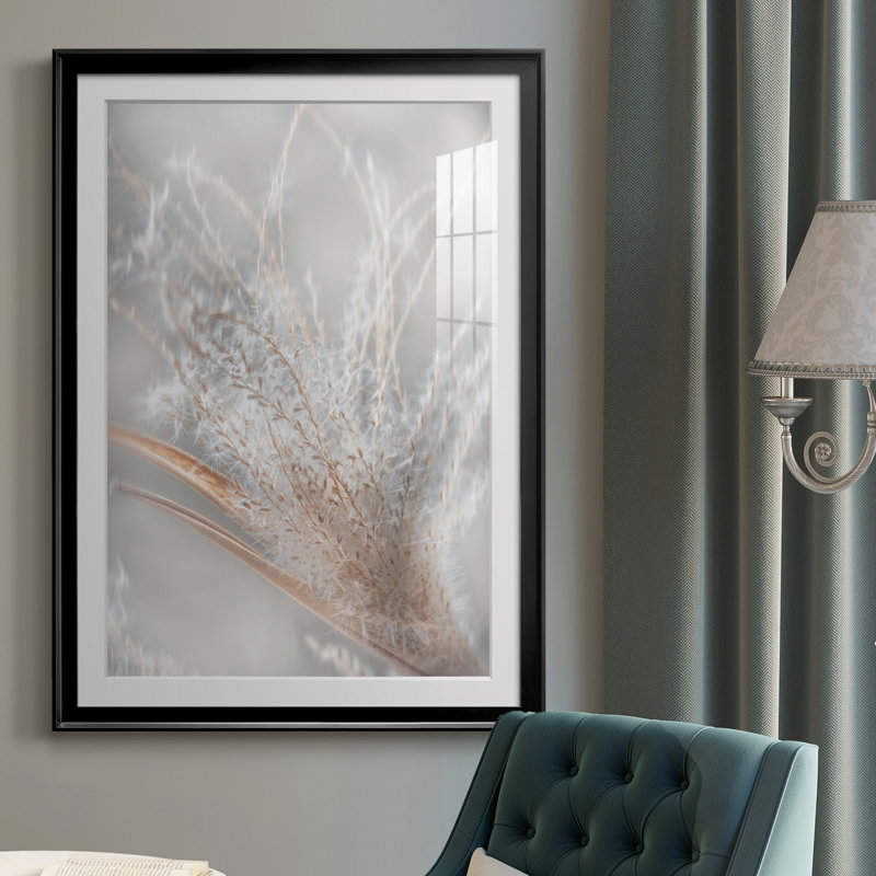 Summer Wisps II - Reproduction d'art graphique encadré, Noir, H 26,5 po x l 36,5 po x P 1,5 po