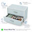Bibliothèque de rangement en bois à 2 tiroirs Breayla H 15,7 "-713895834